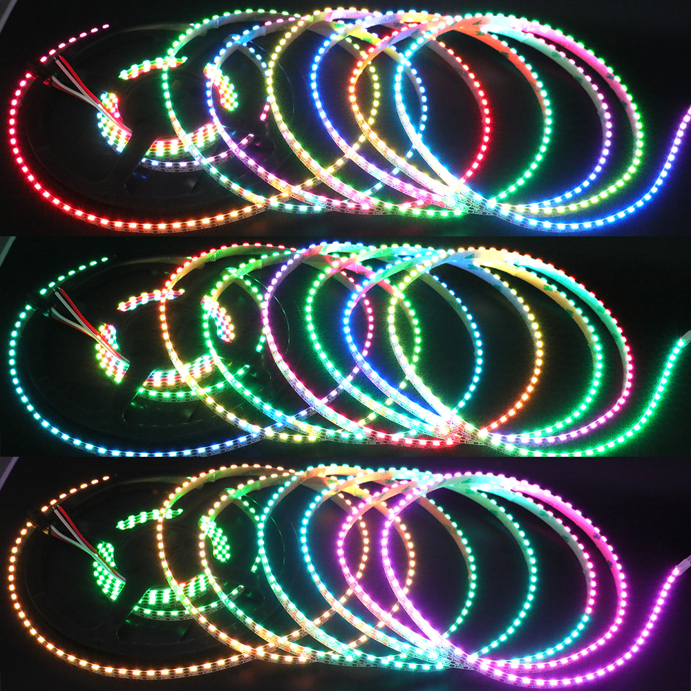 SK6812 RGB DC5V 120LEDs/m Side Emitting Addressable LED Strip Lights - 240 4020SMDs SK6812 RGB DC5V 120LEDs/m Side Emitting Addressable LED Strip Lights - 240 4020SMDs